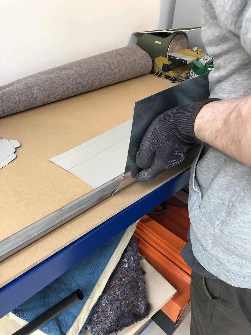 Nous avions réalisé ce prototype sans l'outil de cintrage que nous vous présentons dans le cours.