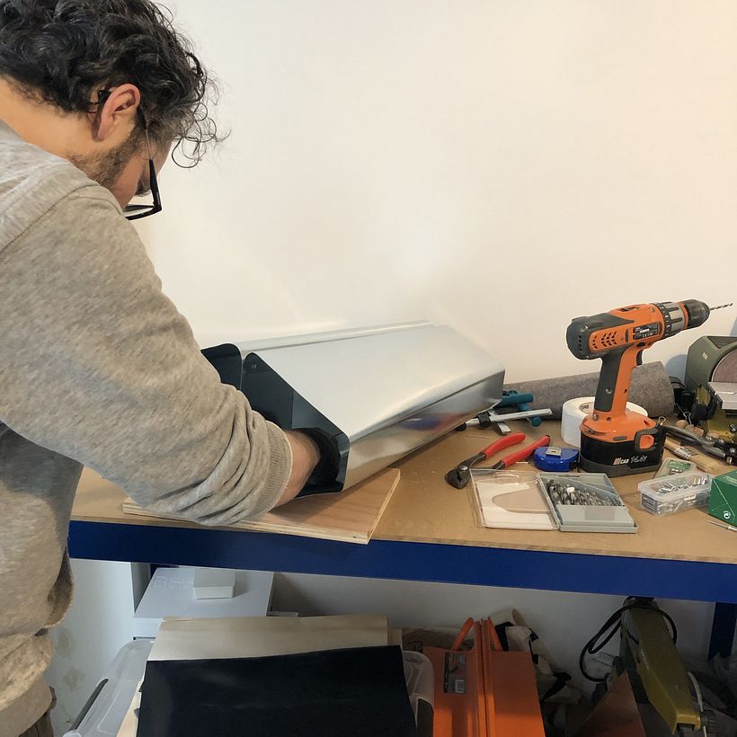 l'assemblage des deux coques