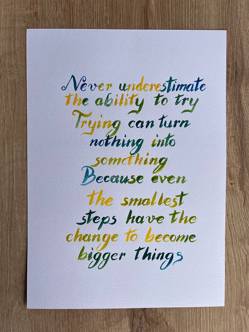 Mi proyecto del curso: Caligrafía itálica con brush pen 2