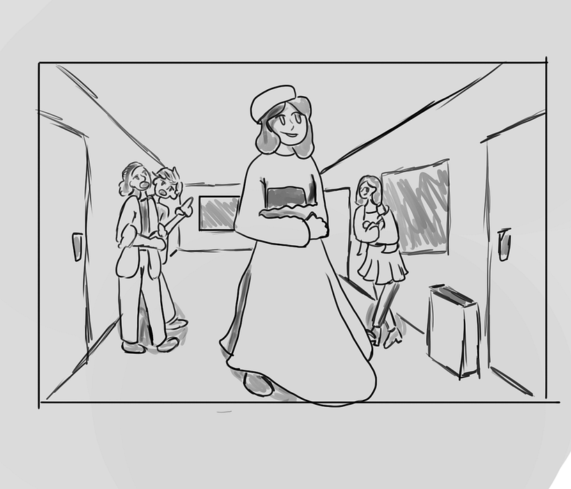 Meu projeto do curso: Fundamentos do desenho de pessoas a partir da imaginação 1
