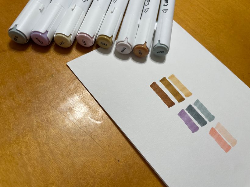 Color palette for sketch #1