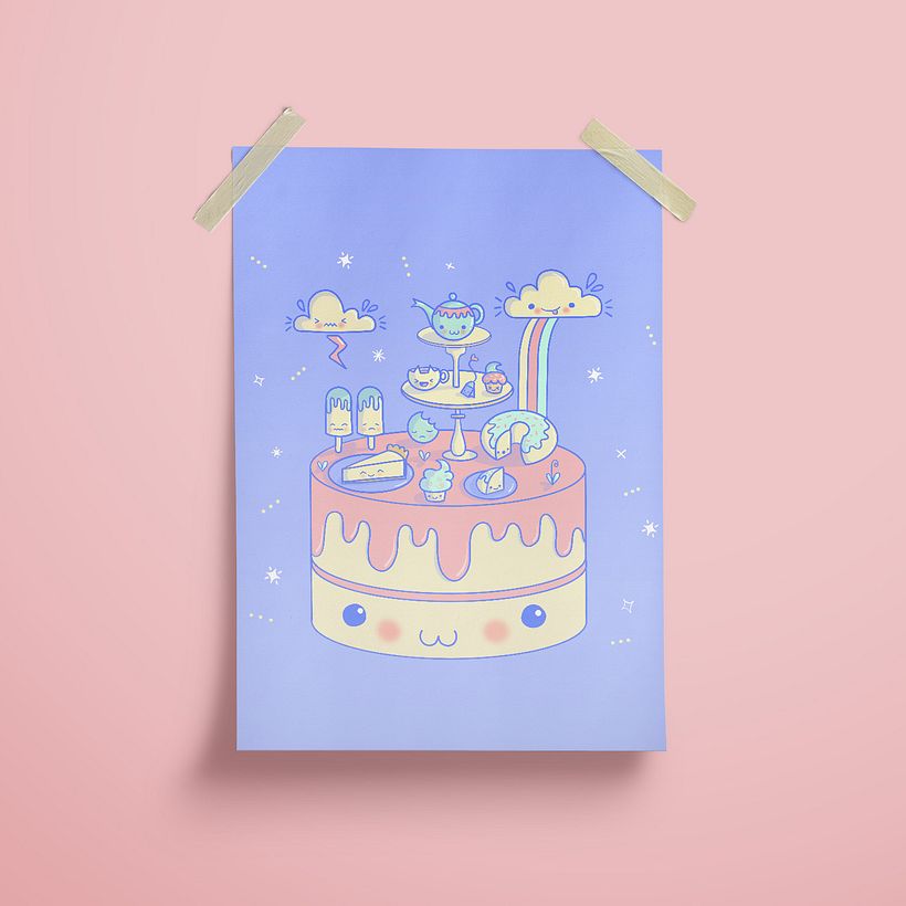 A mockup of how it would look on a poster.