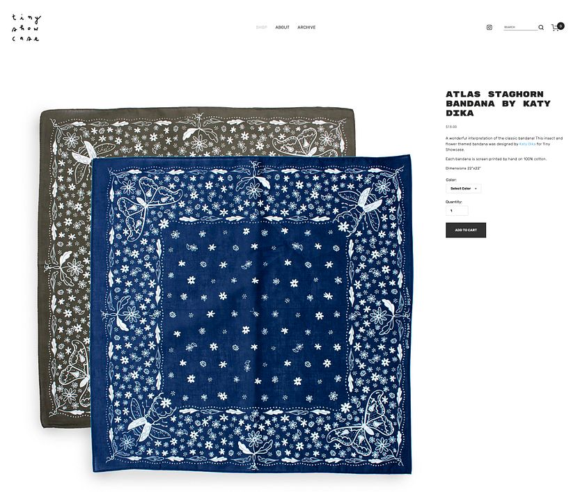 Katy Dika x Tiny Showcase- Atlas Staghorn Bandana 3