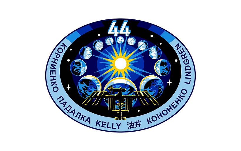 ISS mission patch for Expedition 44.