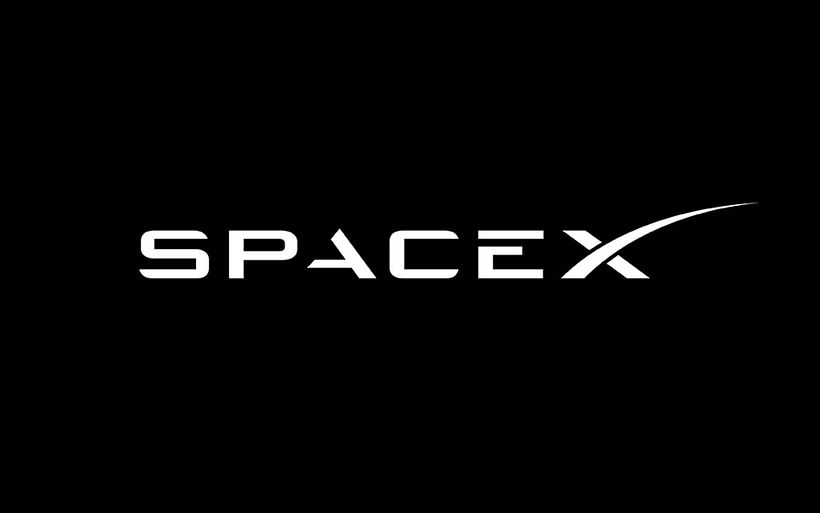 The SpaceX logo.