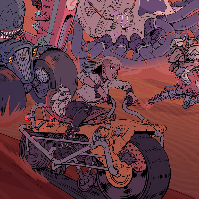 Each racer had to have their own unique personality. 