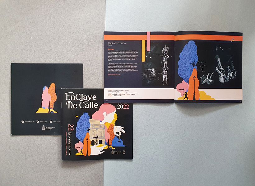 Front cover, back cover and inside page