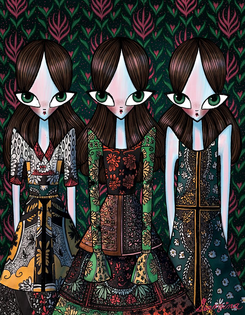 Ilustraciones para oficinas de Valentino 5