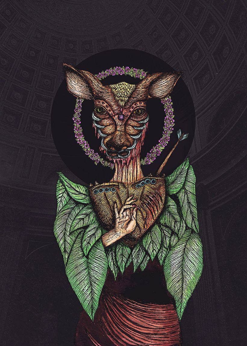 The Offering - Geleneksel illüstrasyon