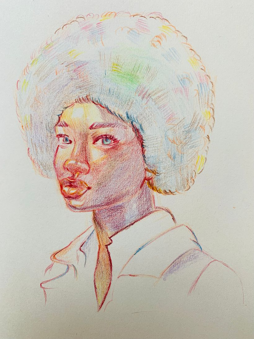 My project for course: Vibrant Portrait Drawing with Colored Pencils_Update 06 Dec 2