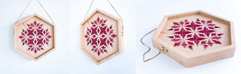 Original wood embroidery on Maple.