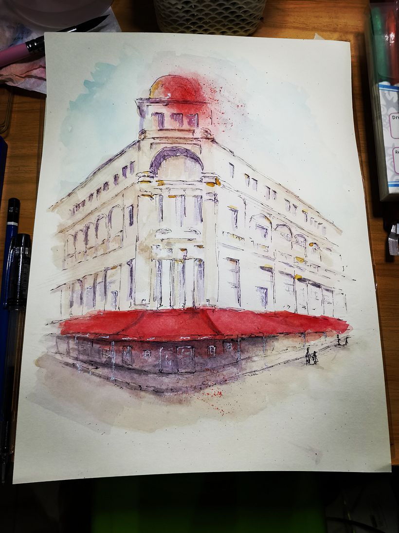 My project for course: Architectural Sketching with Watercolor and Ink 1