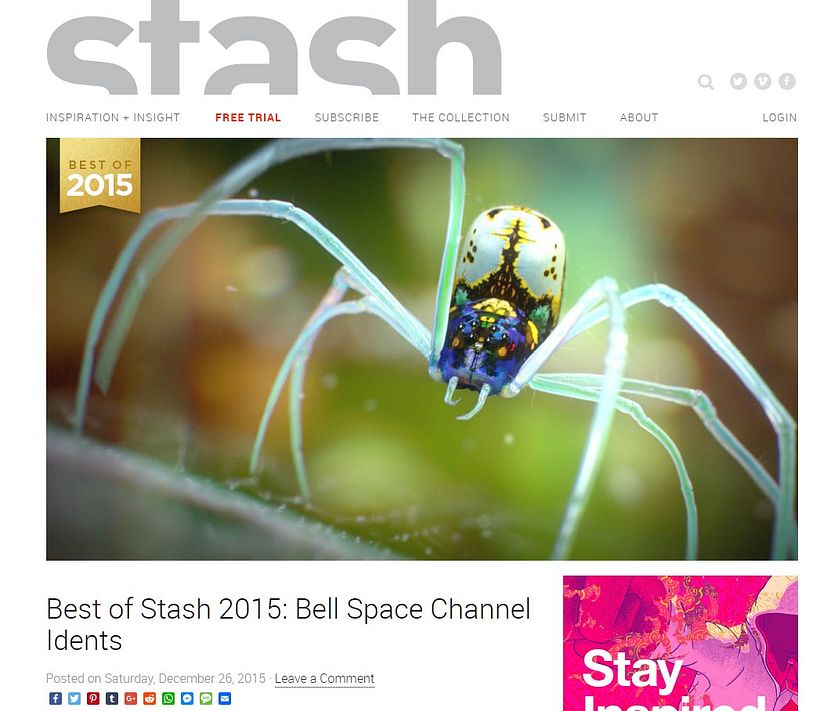 Nominated Best of Stash in 2015.