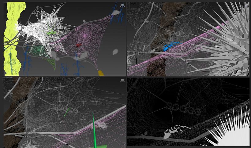 That was a challenging project, but i wasn't expecting that modeling all the cobwebs would be so complex.
