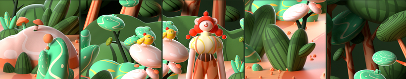 Mi proyecto para el curso: Cinema 4D: Dar vida a divertidas ilustraciones 3D 10