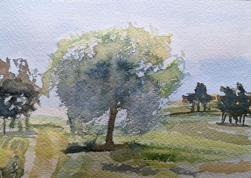 My project for course: Natural Landscapes in Watercolor 2