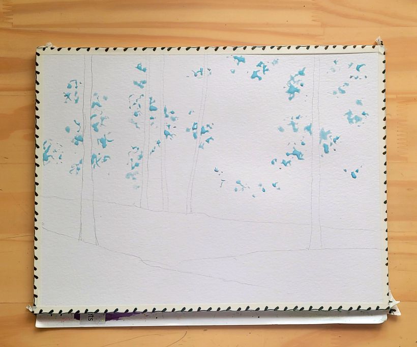Meu projeto do curso: Paisagens de sonhos com aquarela: pintura com luz - Ilustración tradicional