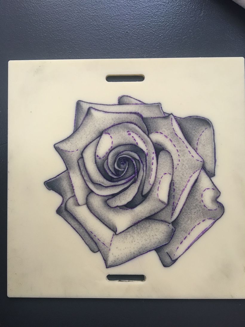 Mi proyecto del curso: Tatuaje botánico con puntillismo 1