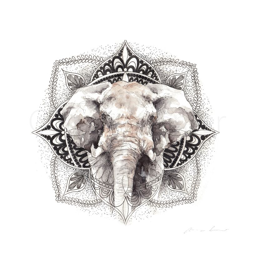 Including wildlife in mandalas :D