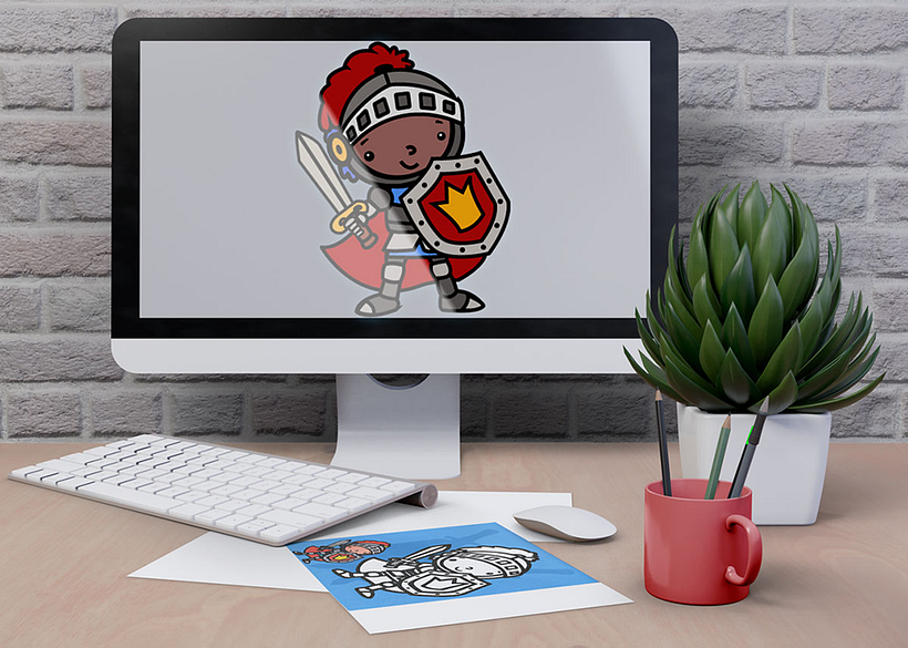 Illustration numérique pour livre pour enfant - Adobe Illustrator