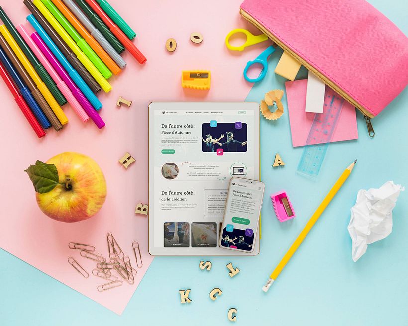 Maquette de site web - Adobe Xd