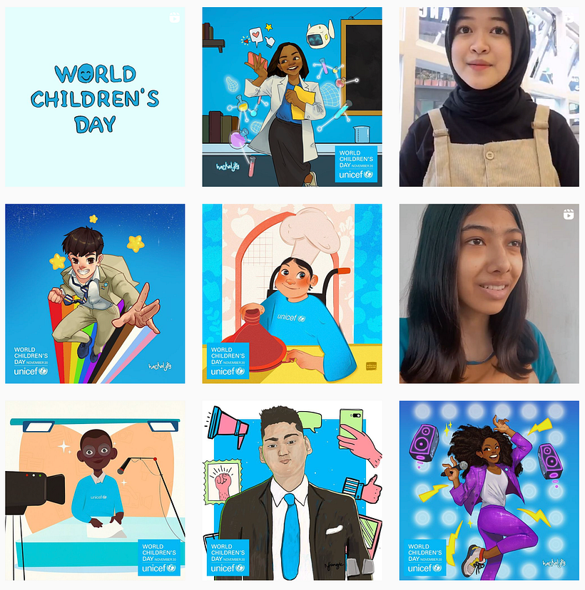 Desarrollo e implementación de una estrategia de contenidos para audiencias jóvenes en UNICEF.