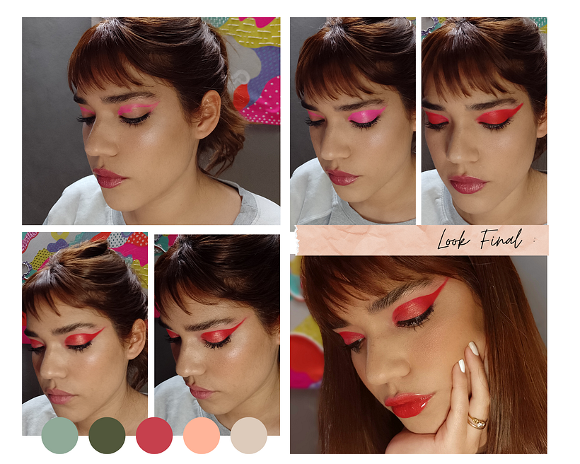 Paso a paso del look full color para este proyecto