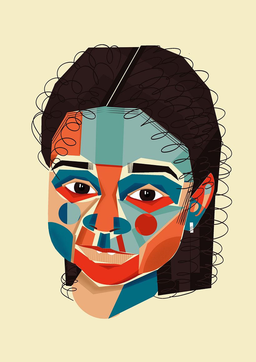 My project for course: Geometric Portraits with Procreate 1