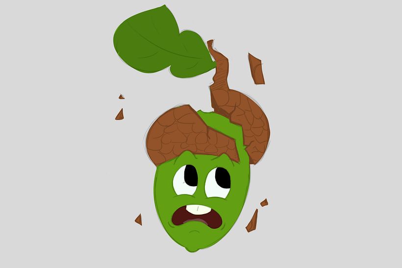 Falling acorn 2