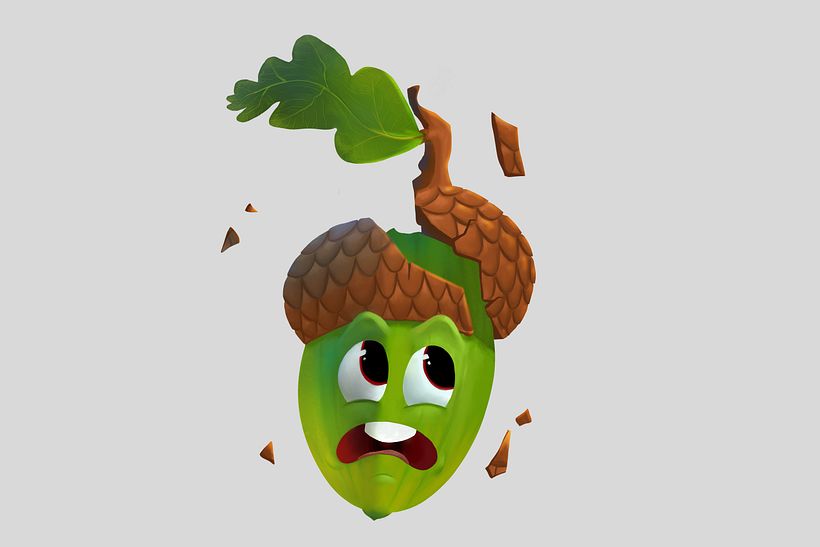 Falling acorn 4