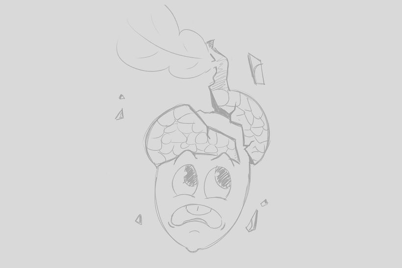Falling acorn 1