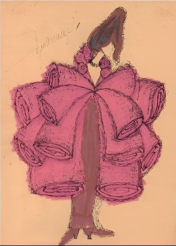 DESENHO PARA PERFORMANCE - ROUPAS DE PAPEL DE SÊDA - 1989