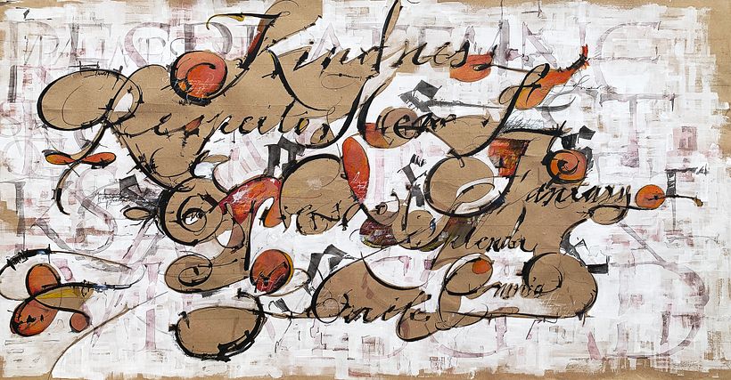 Belief. Ilustração para ALPHABET, Journal of The Friends of Calligraphy. California EUA. 2021