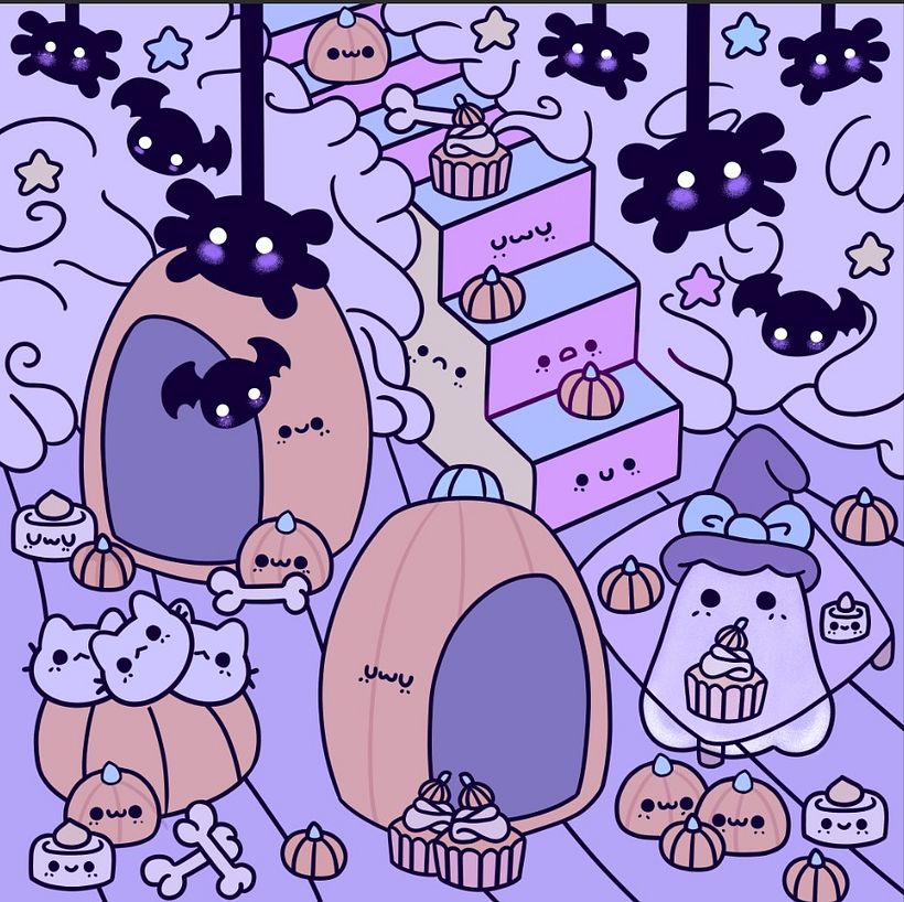 Tuve un poco de trabajo aquí, pero me gustó la elección del color, así que comencé a pensar en el sombreado y la textura.