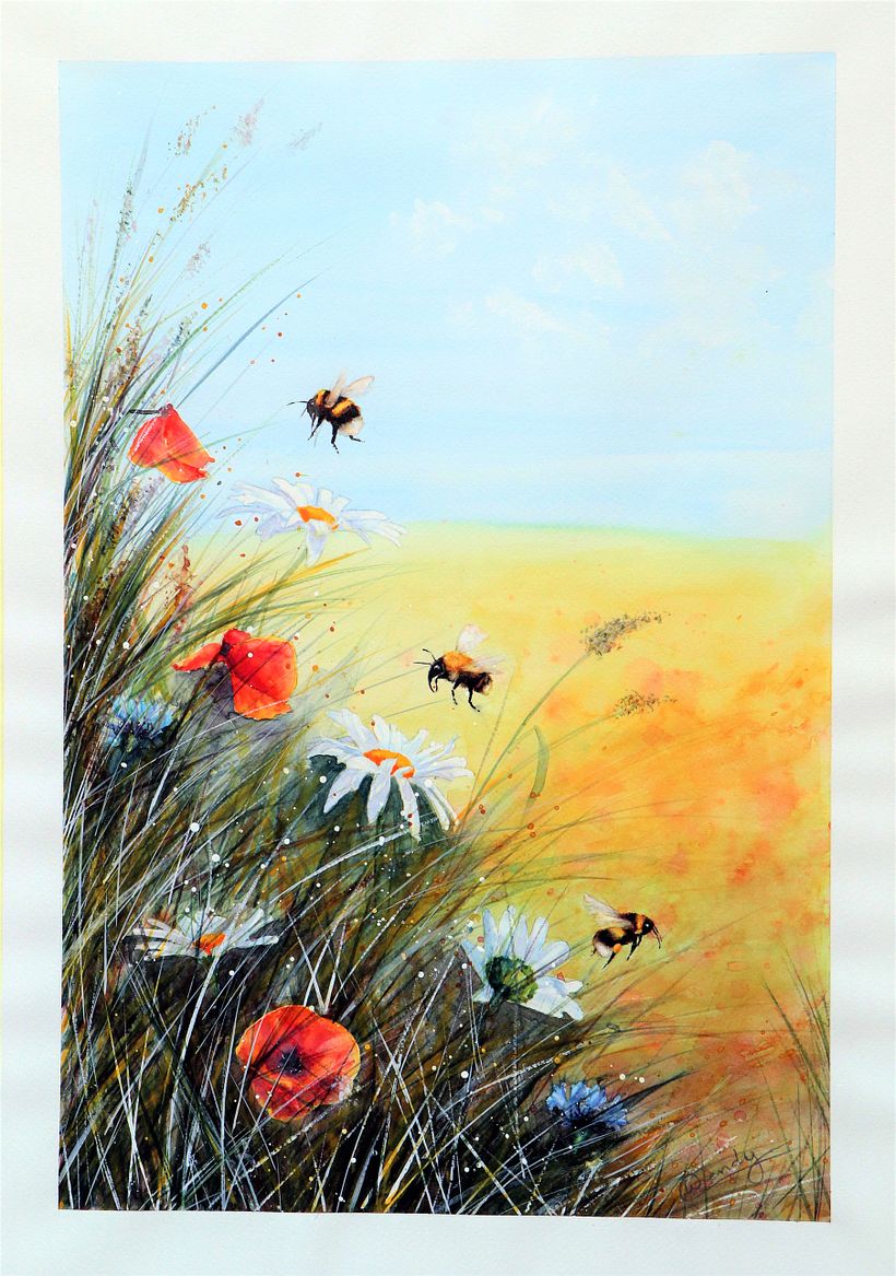 My final project- Meadow with bees