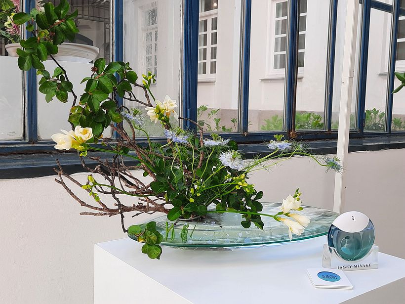 Welcome Arrangement - perfume launch for Issey Miyake 