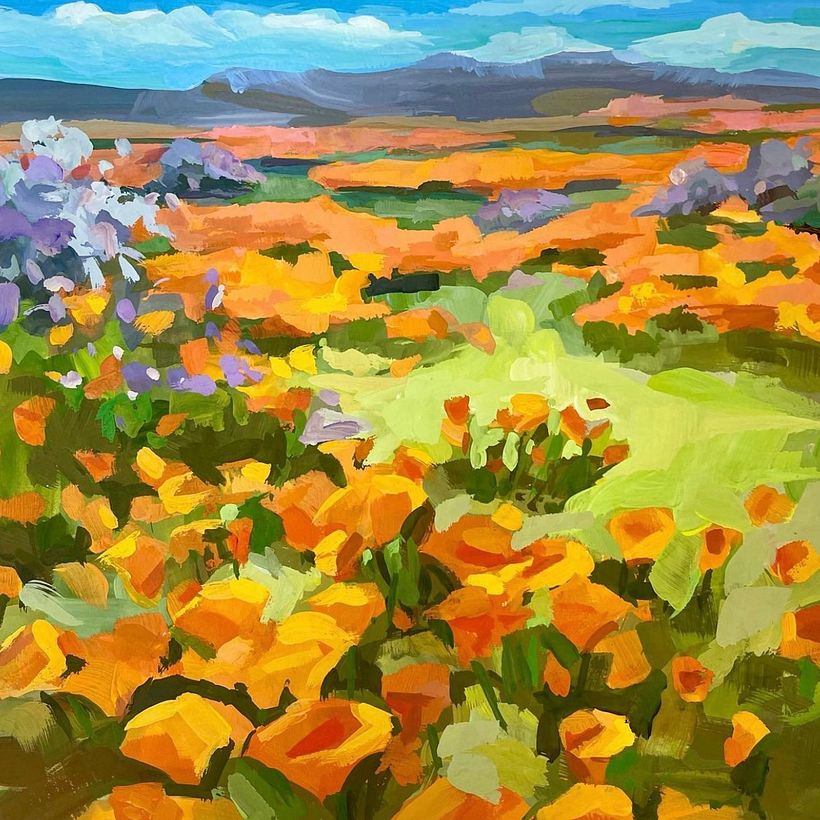 Não me considero um pintor de paisagens, então este foi um desafio para mim. Estou bastante satisfeito com o resultado.