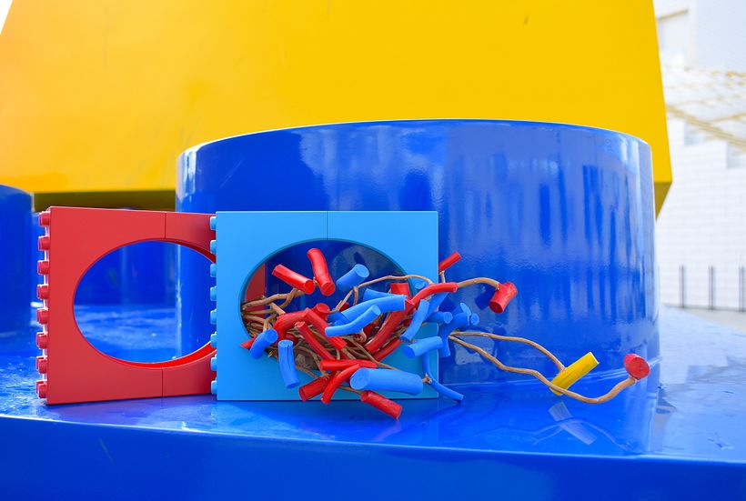 An arrangement made at Lego House, Denmark for an exhibition in Singapore