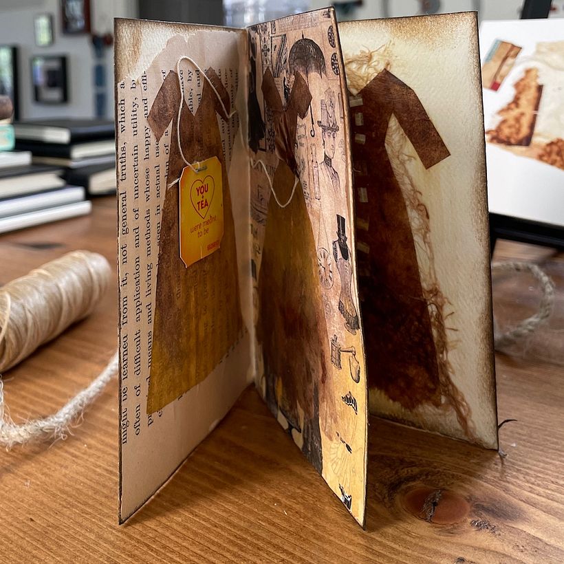 Dressed for Tea (Tea bag Journal) Domestika