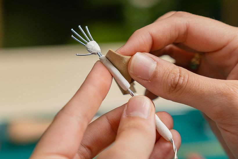 Schleifen des Milliputs