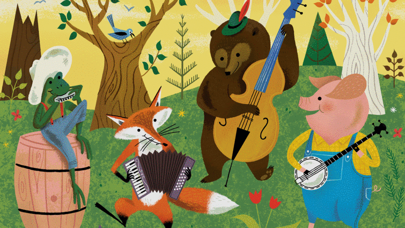 Brad utiliza texturas del mundo real para crear ilustraciones de estilo analógico en Procreate.