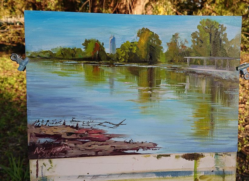 Mein Abschlussprojekt für den Kurs: Pleinairmalerei in Öl für Anfänger: Malen unter freiem Himmel - Bellas Artes