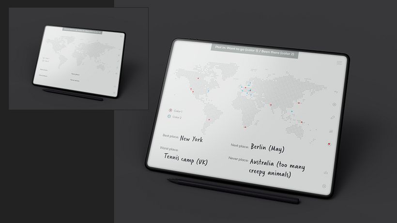 Plot in: Want to go / Been there