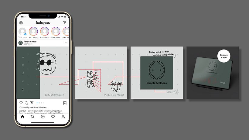 Example of Instagram ad (image sequence)