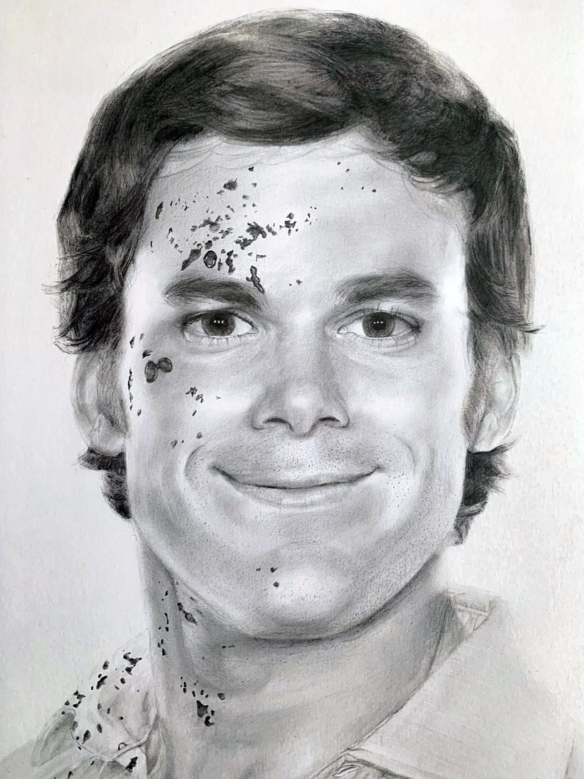 Mon projet du cours : Portrait réaliste au crayon graphite 2