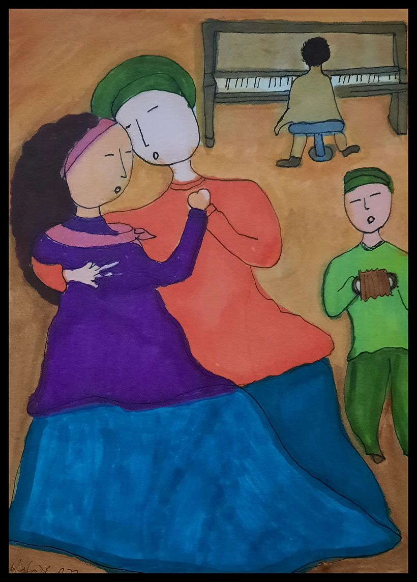 Contra Dance Couple