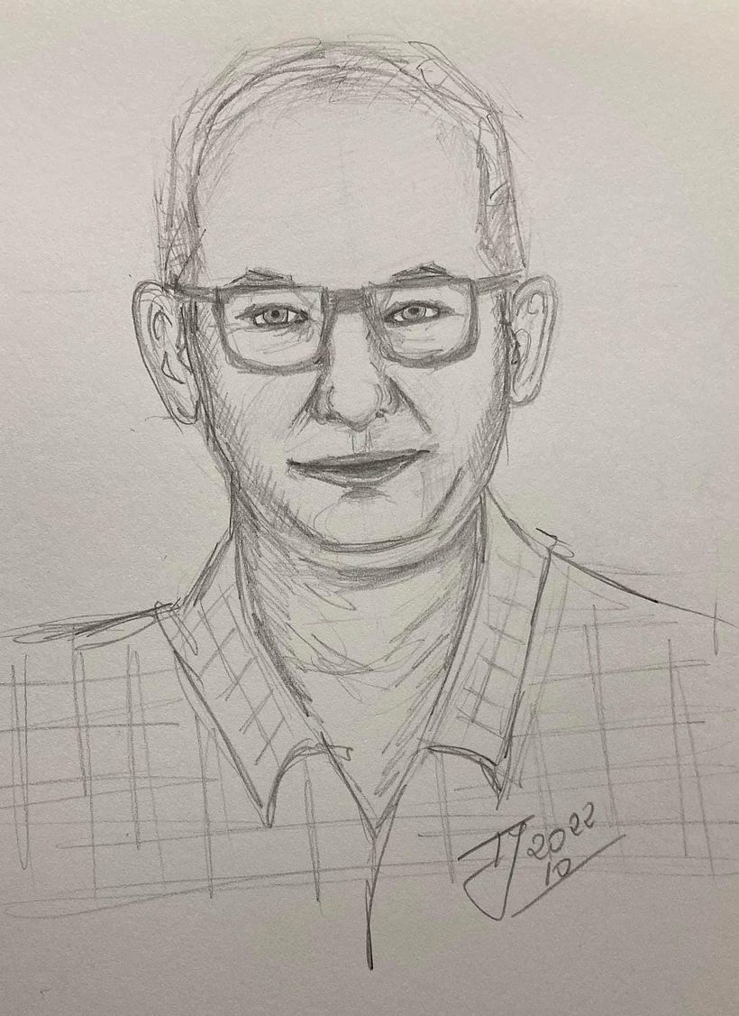 I sketch myself 