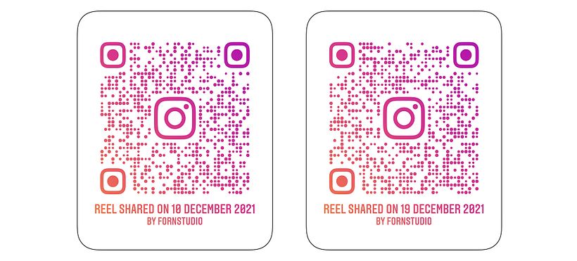 Scan these codes with your phone camera to check my Reels videos.