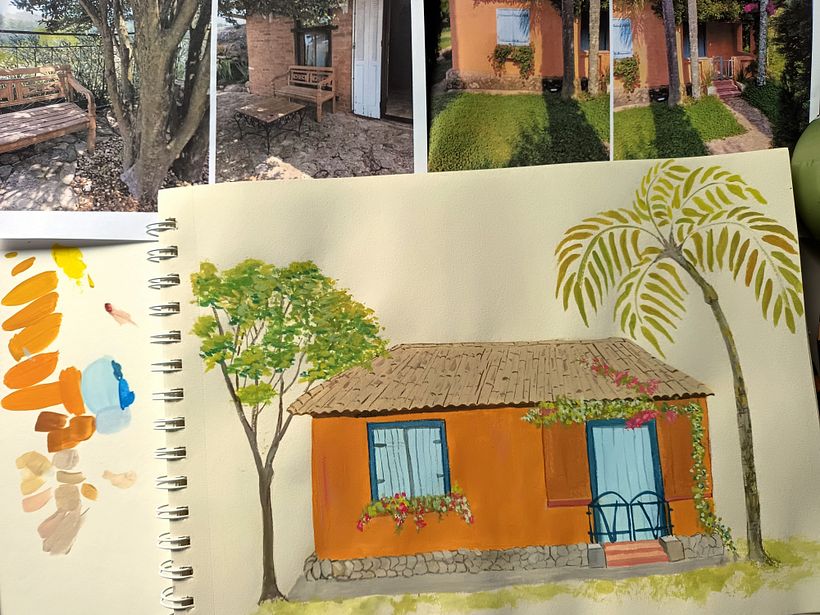 Pintura e fotos de referencias