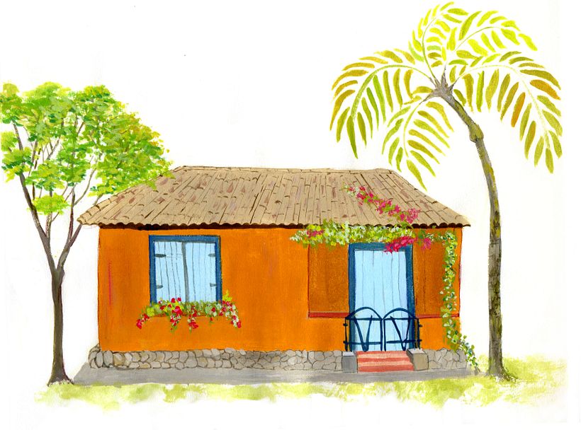 Pintura escaneada para impressão